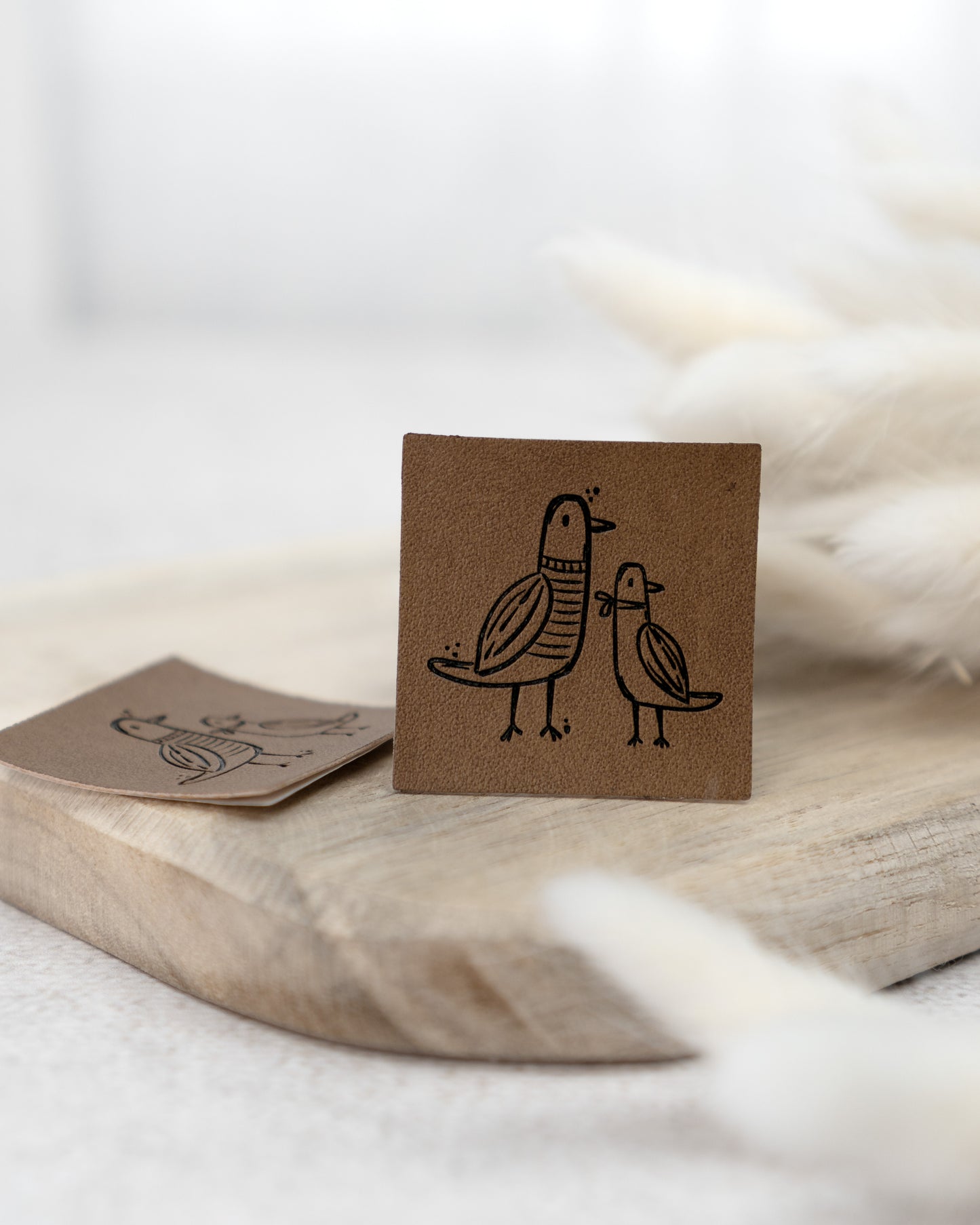 Möwe Tag - Kunstleder Label