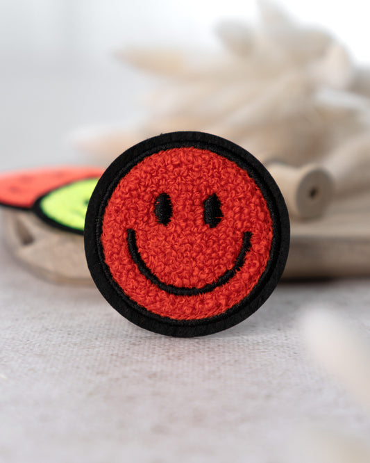 Smiley rot- Chenille Patch