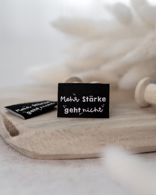 Mehr Stärke geht nicht - Web Label