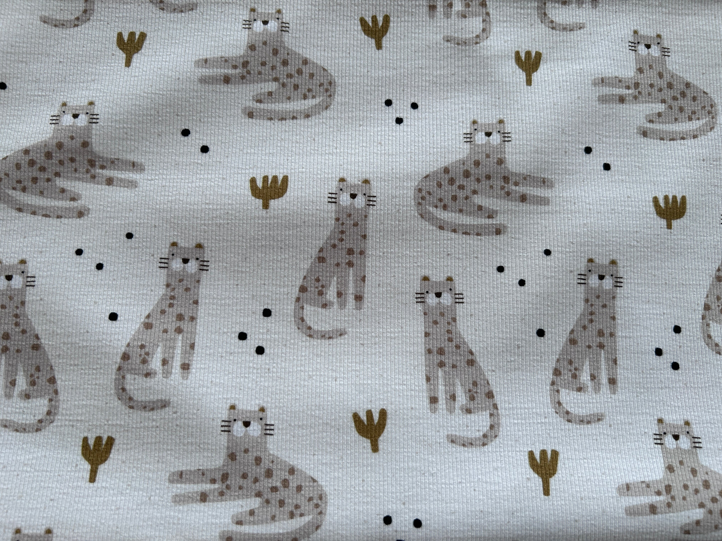 Leopard & dots - Bio Rib Jersey -