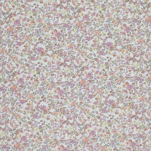 Waffelstrick Jersey lilac flowers