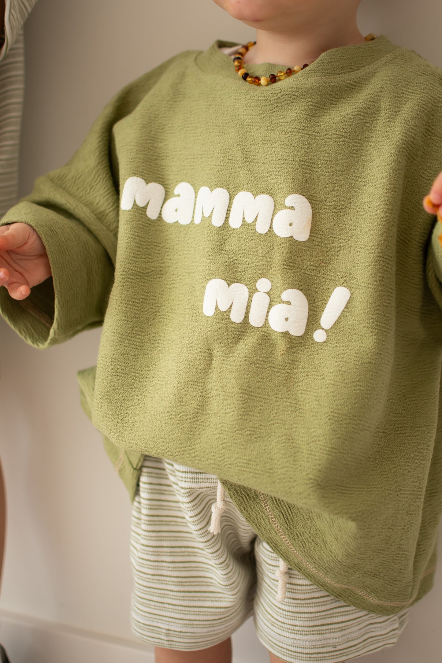 mamma mia! - Puff Transfer Bügelbild