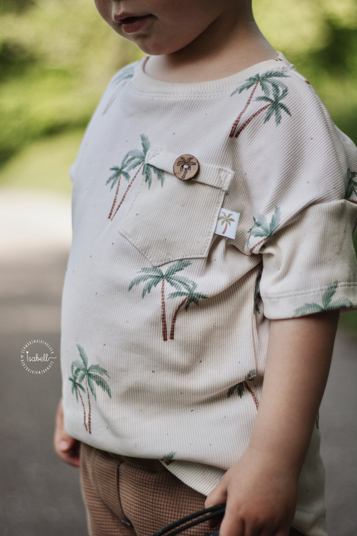 Palmen creme - Rib Jersey