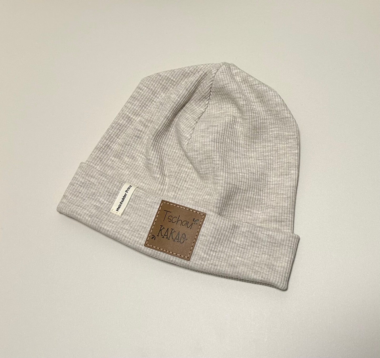 Beanie Rib - beige melange