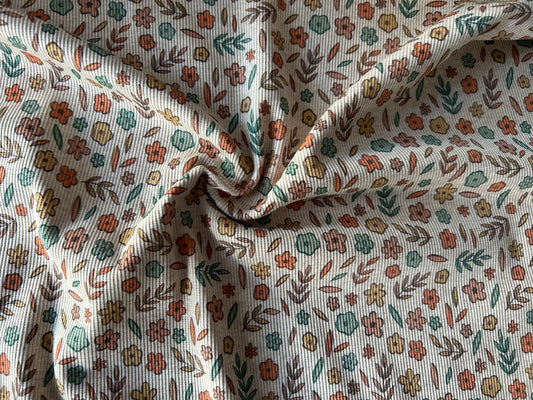 Streublümchen - Rib Jersey ecru meliert