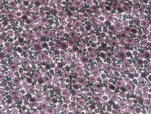 Musselin lila Streublümchen