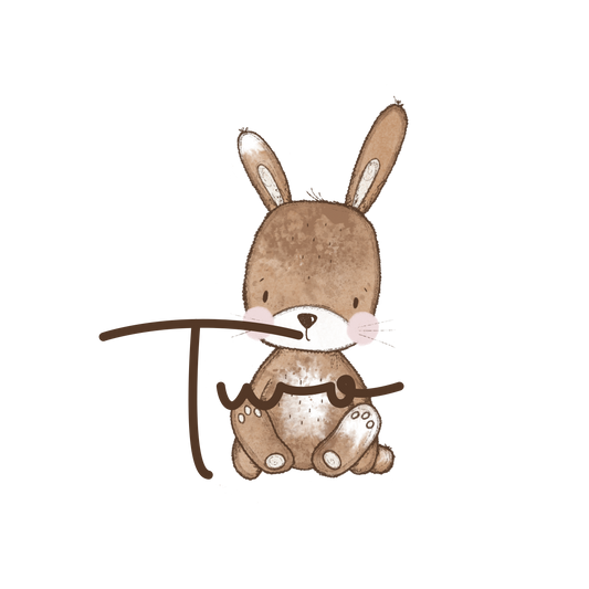Hase 2 - Geburtstags Bügelbild groß