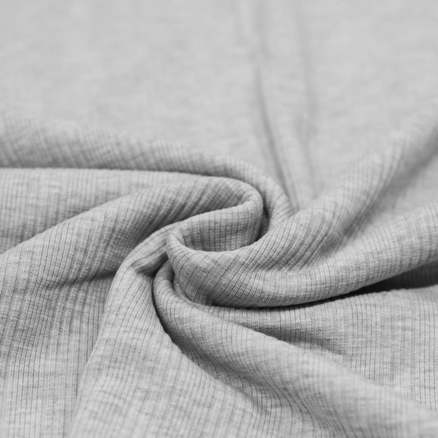 Riffle Stripe Rib Jersey - hellgrau melange