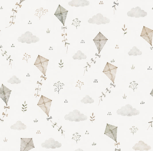 Drachen steigen lassen scandi aquarell - French Terry x Atelier DreiFaden