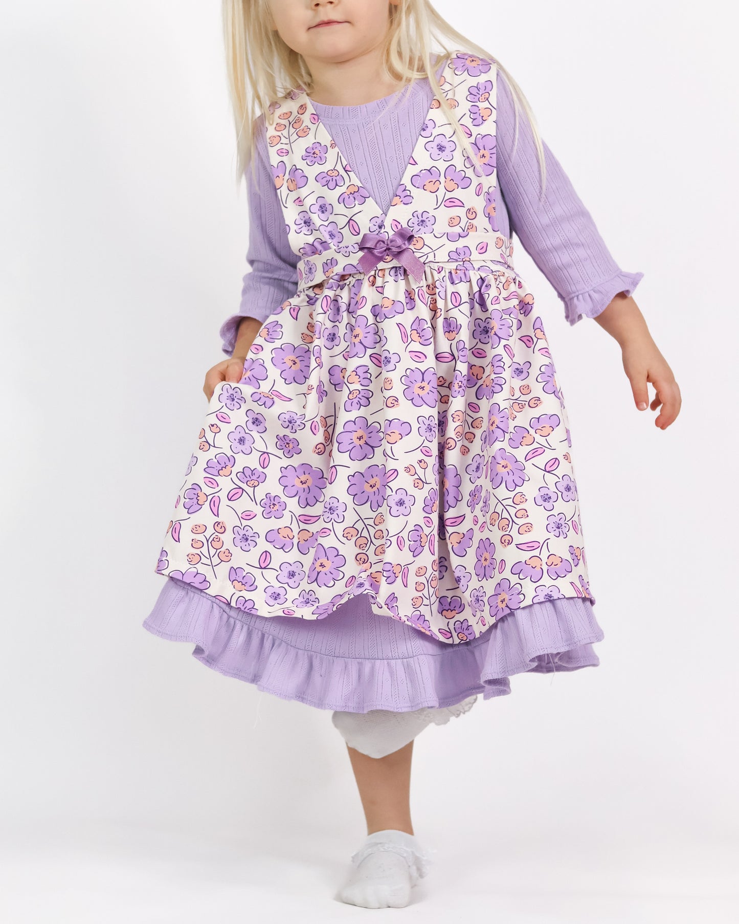 Fresh Flowers lilac - Jersey