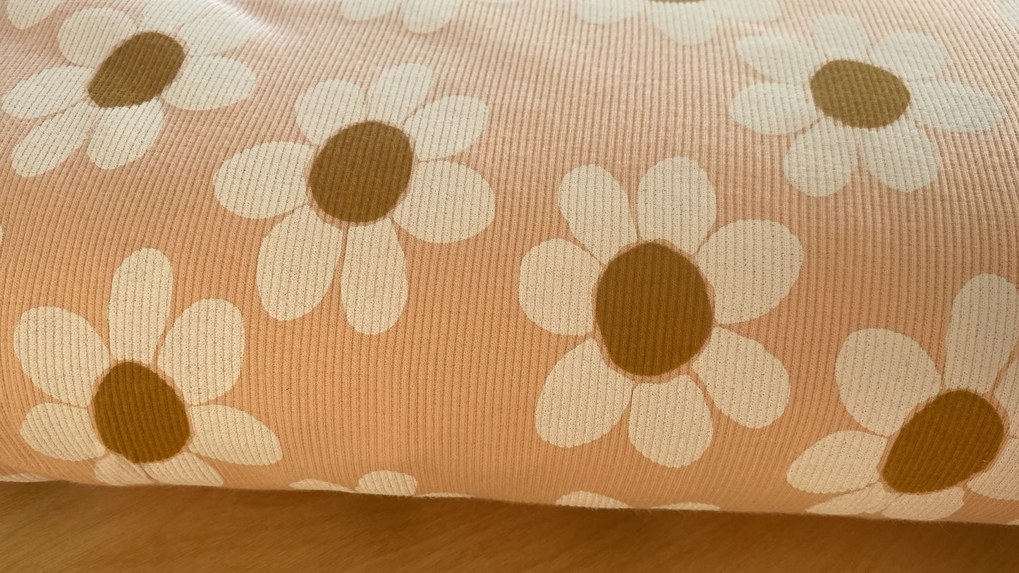 Große Blume - Rib Jersey
