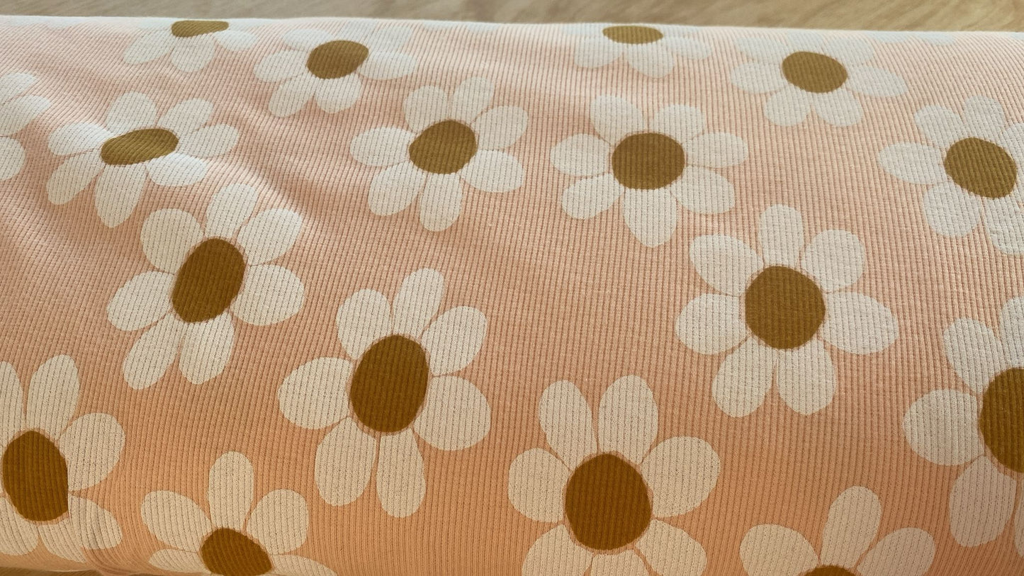 Große Blume - Rib Jersey
