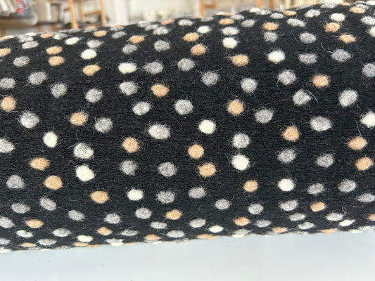Walkloden Dots beige / grau