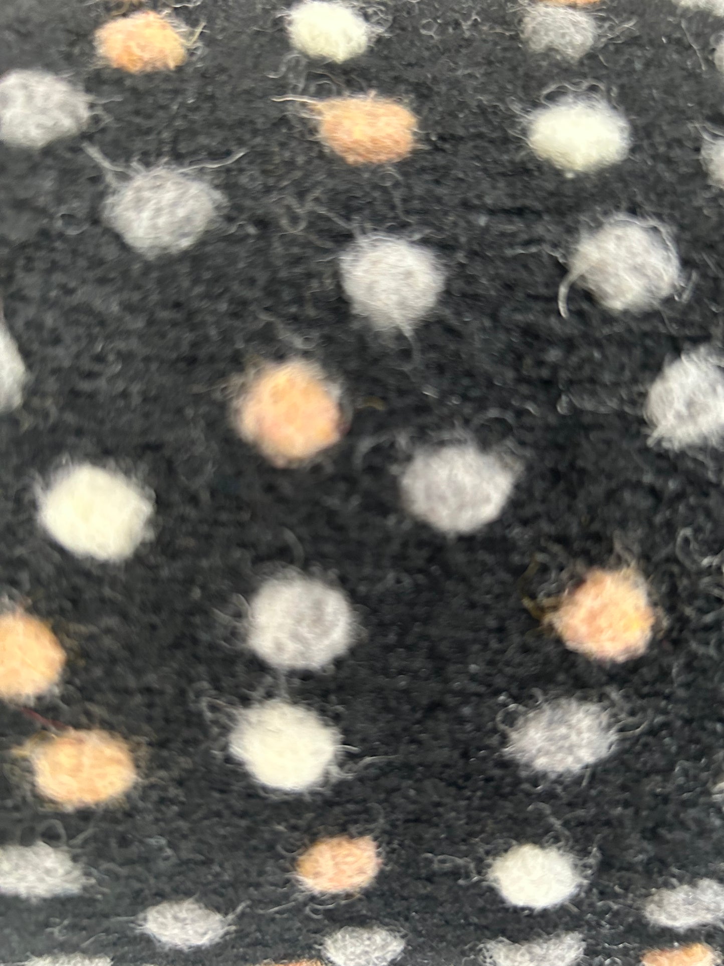 Walkloden Dots beige / grau
