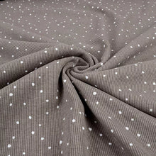 Lade das Bild in den Galerie-Viewer, Dots Taupe - Rib Jersey - Tygdrömmar
