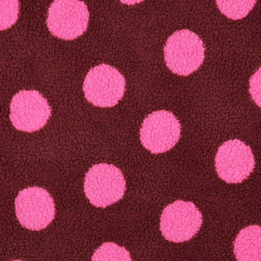 Teddy Big Dots burgundy