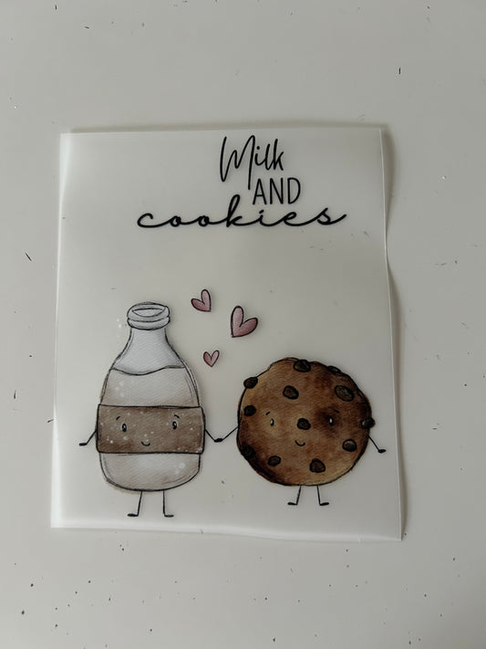 Milk & Cookies - Bügelbild