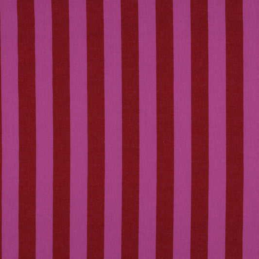 Baumwolle GARNGEFÄRBTE STREIFEN - Rot/Fuchsia