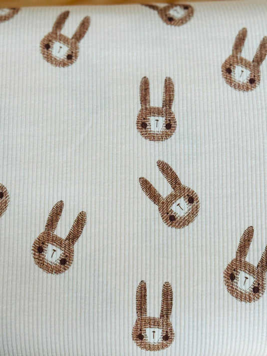 Rabbit  beige - Rib Jersey