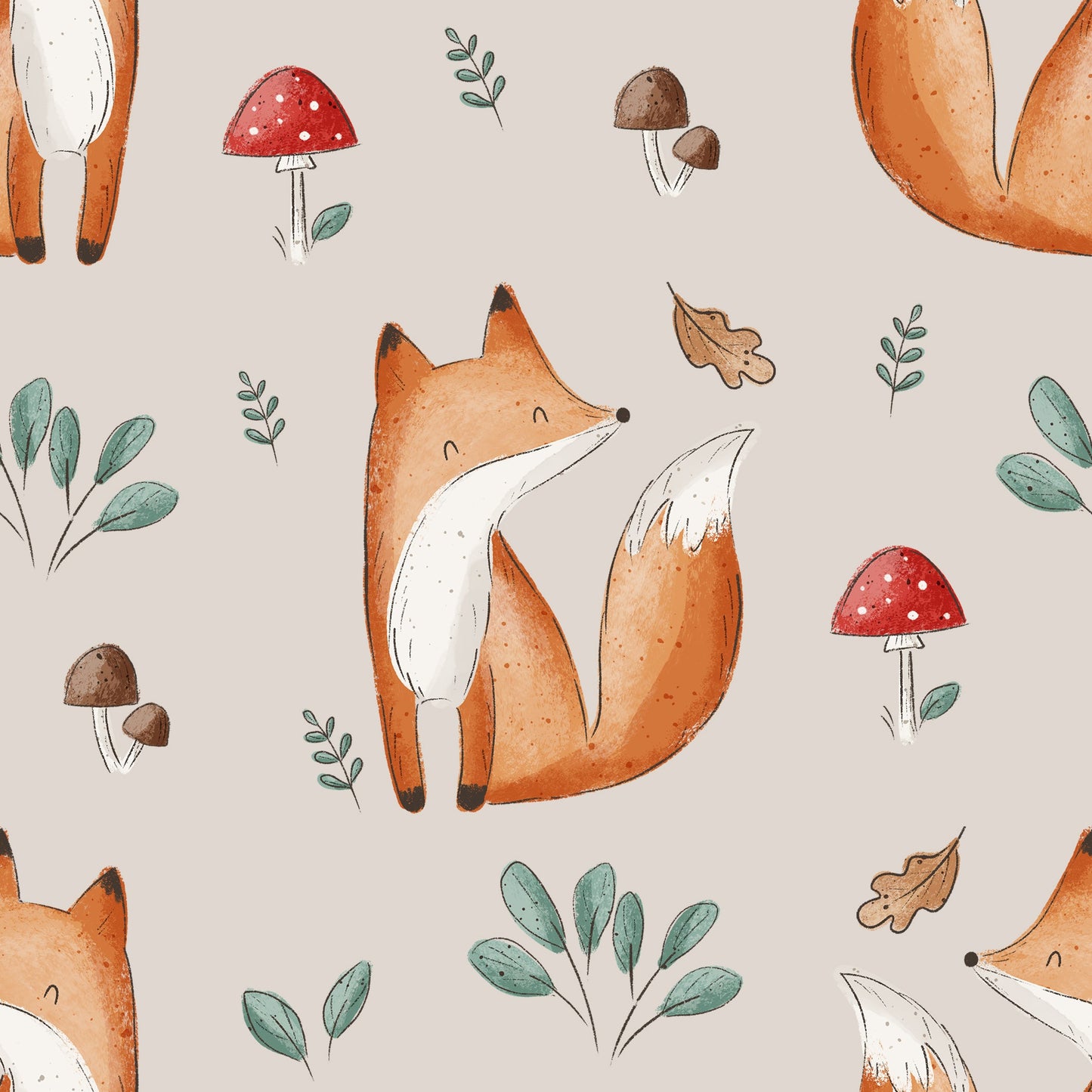 Fuchs im Wald - French Terry