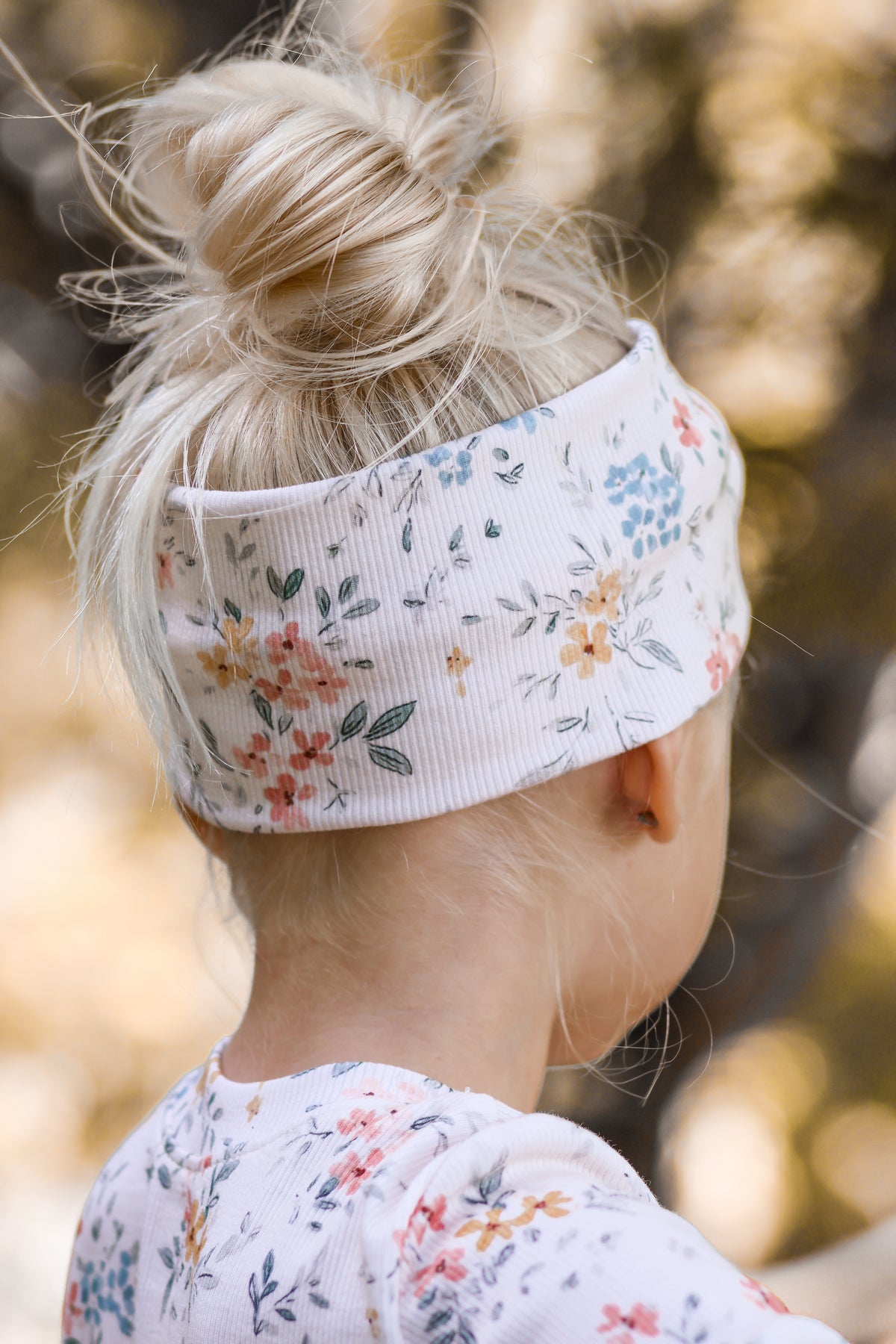 Little Bouquet Flowers cream - Rib Jersey