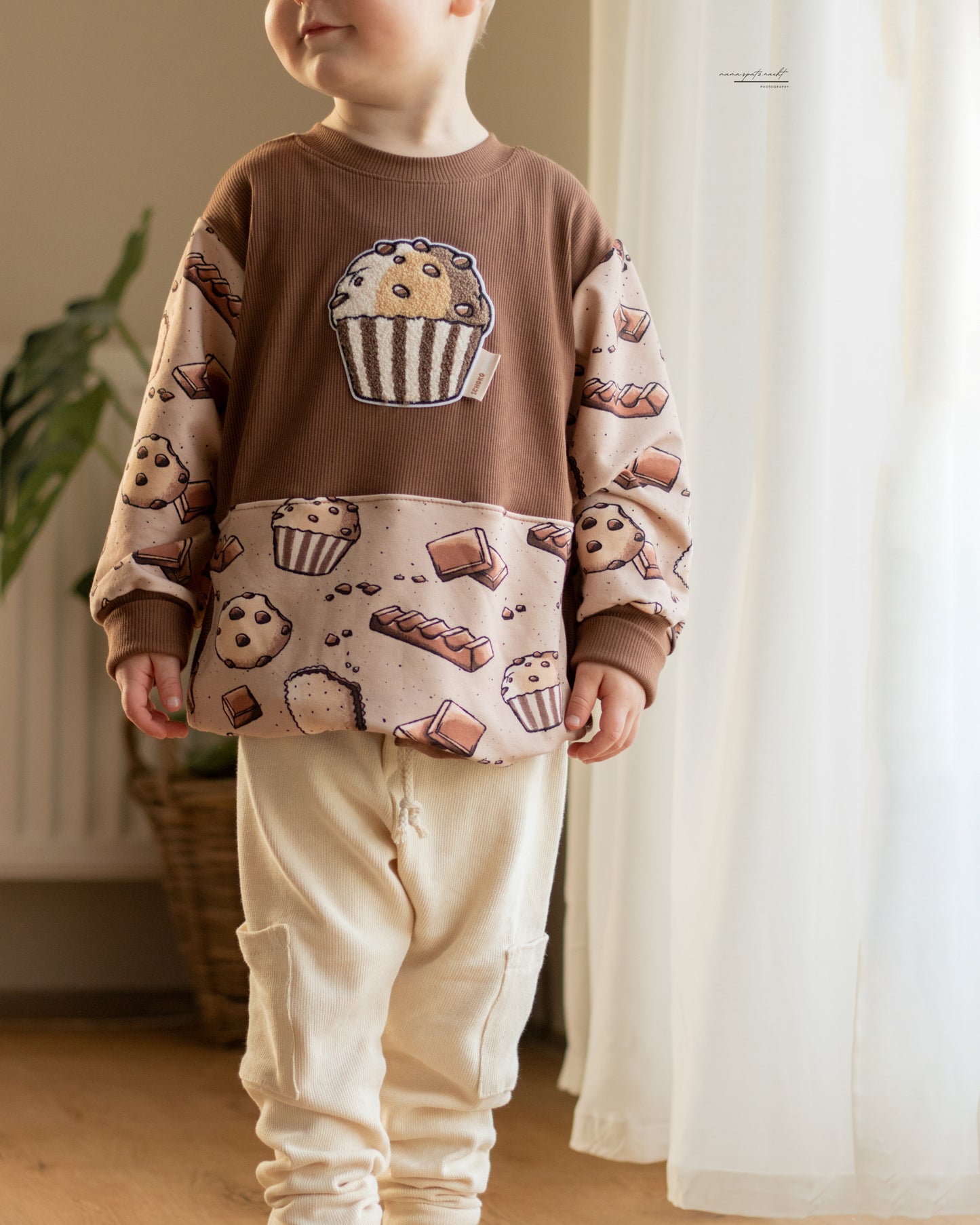 Schokolade, Cookie & Muffin beige - French Terry