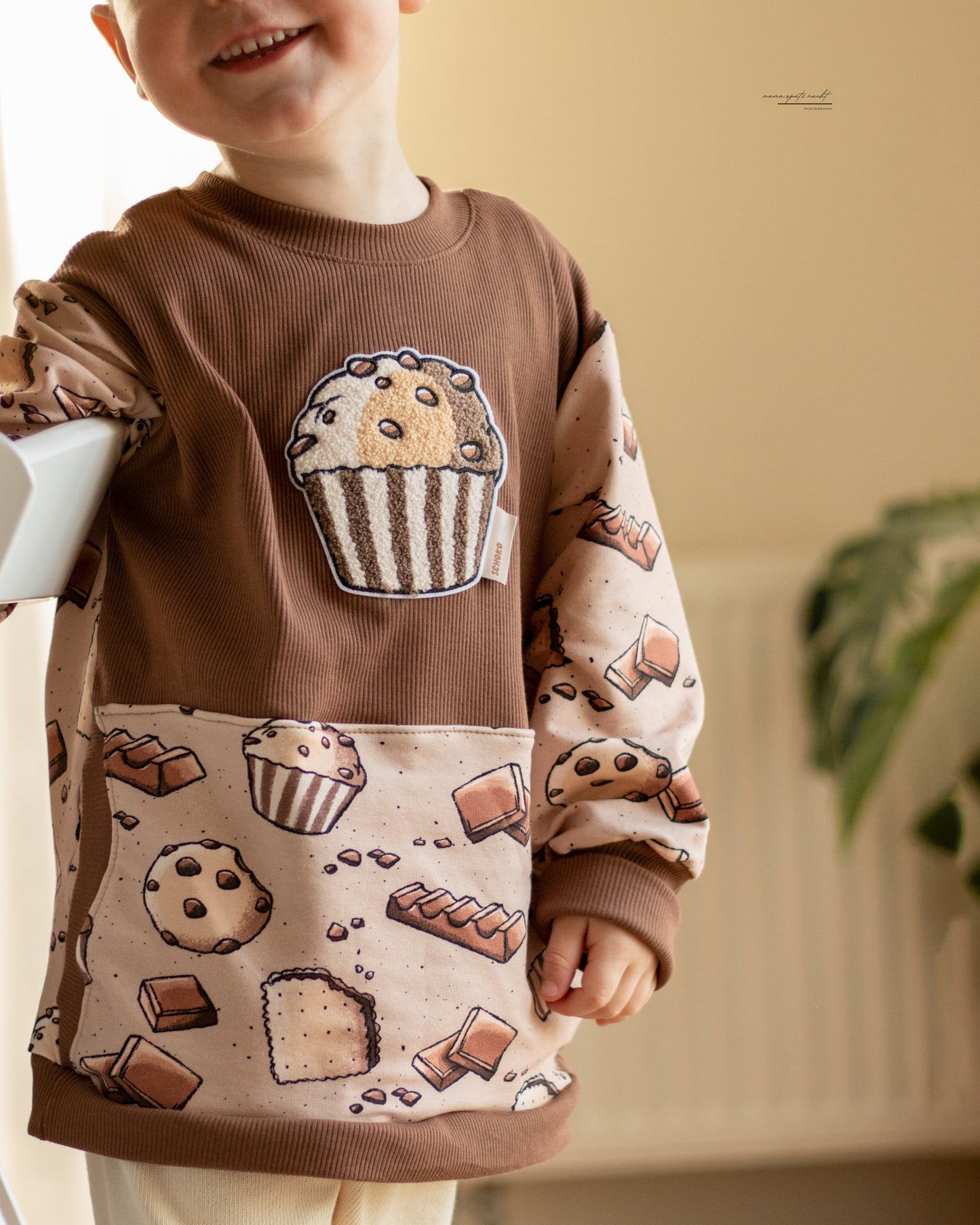 Schokolade, Cookie & Muffin beige - French Terry