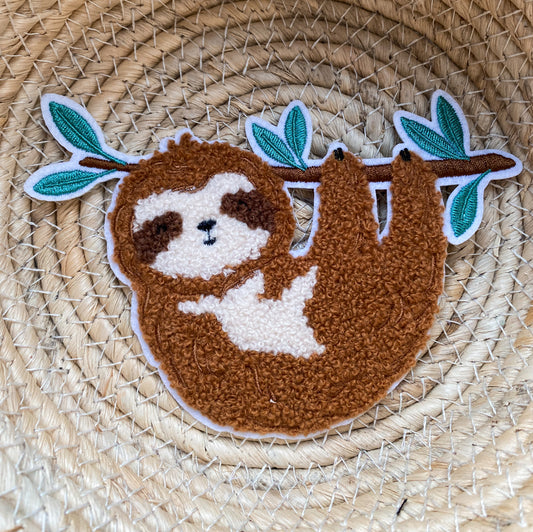 Faultier - Chenille Patch
