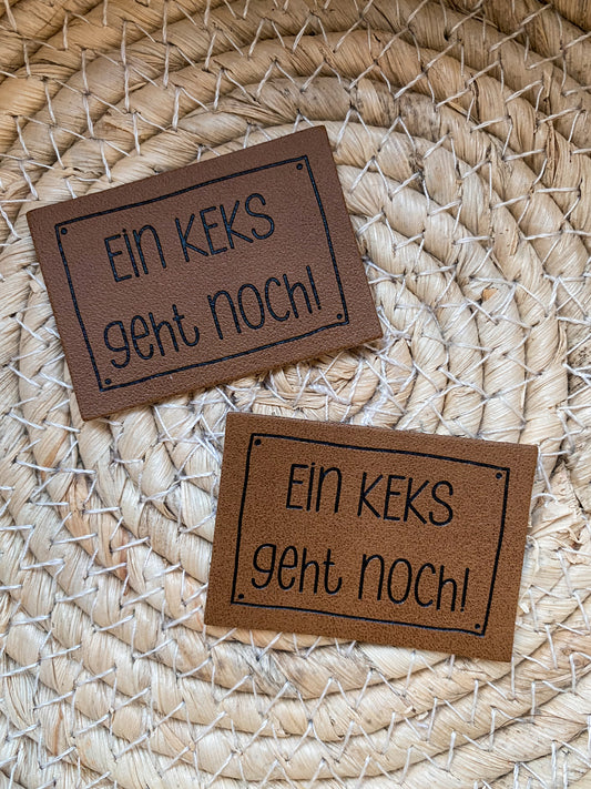Ein Keks geht noch - Kunstleder Label