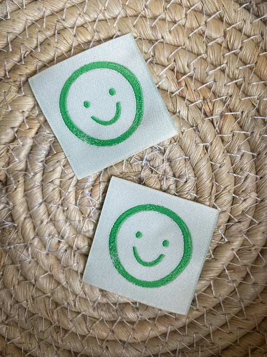Smiley grün - Web Label