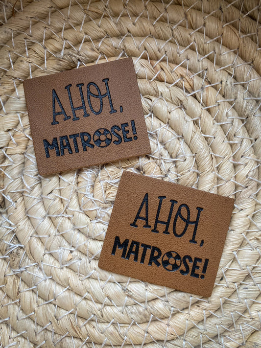 AHOI Matrose - Kunstleder Label