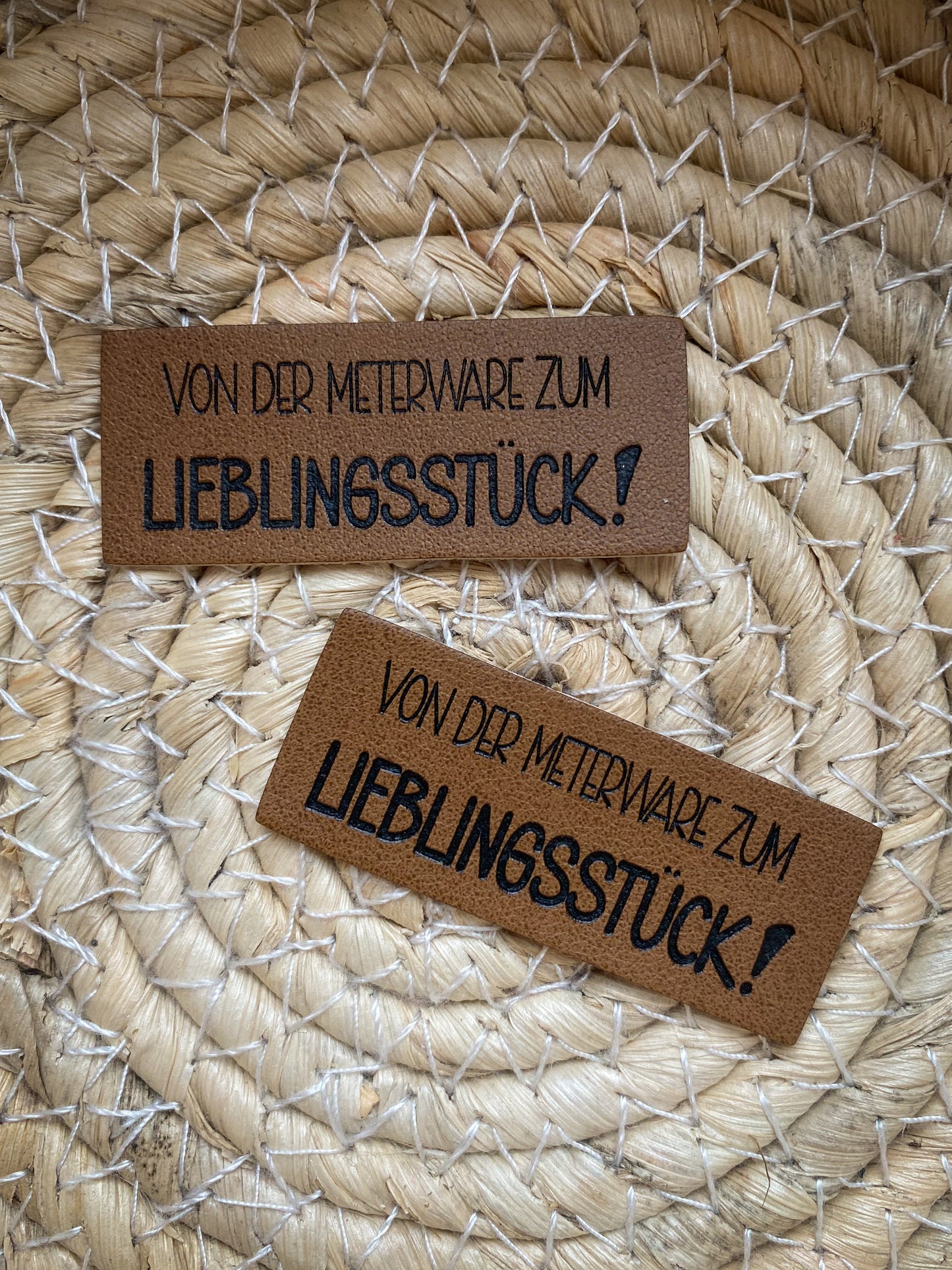 Von der Meterware zum Lieblingsstück - Kunstleder Label