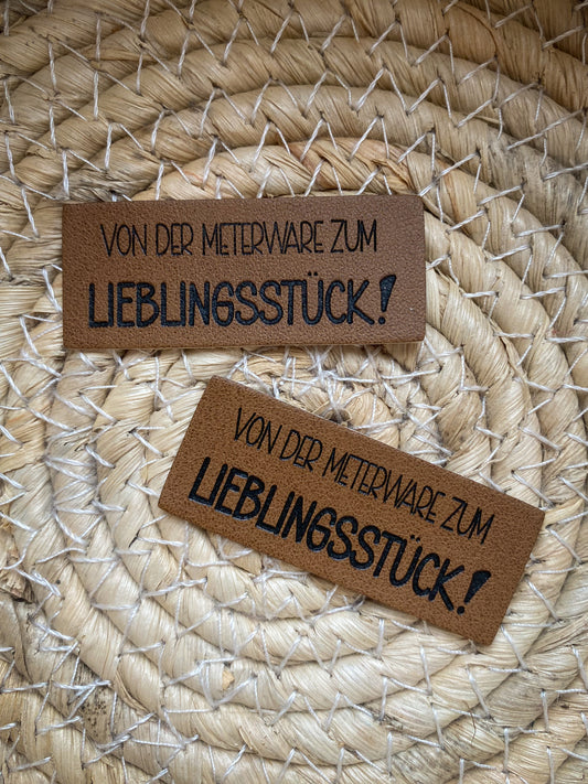 Von der Meterware zum Lieblingsstück - Kunstleder Label