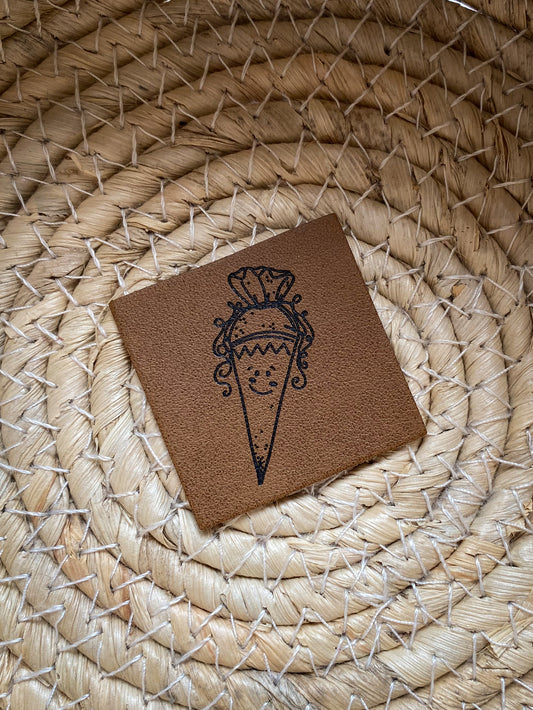 Zuckertüte - Kunstleder Label