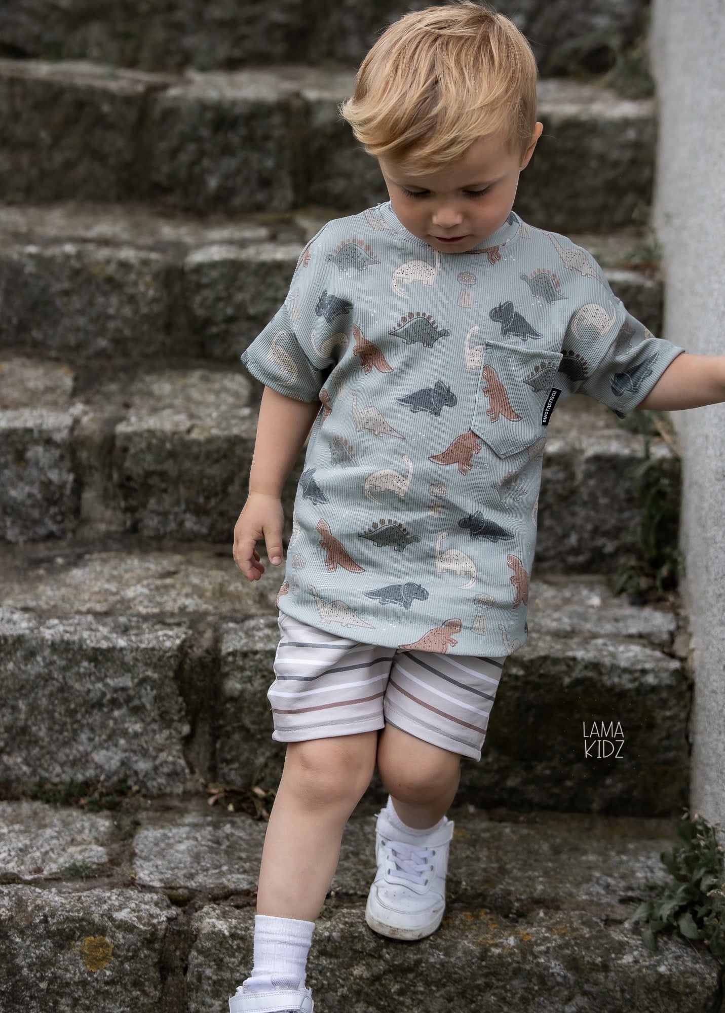 Dino Walker green - Rib Jersey