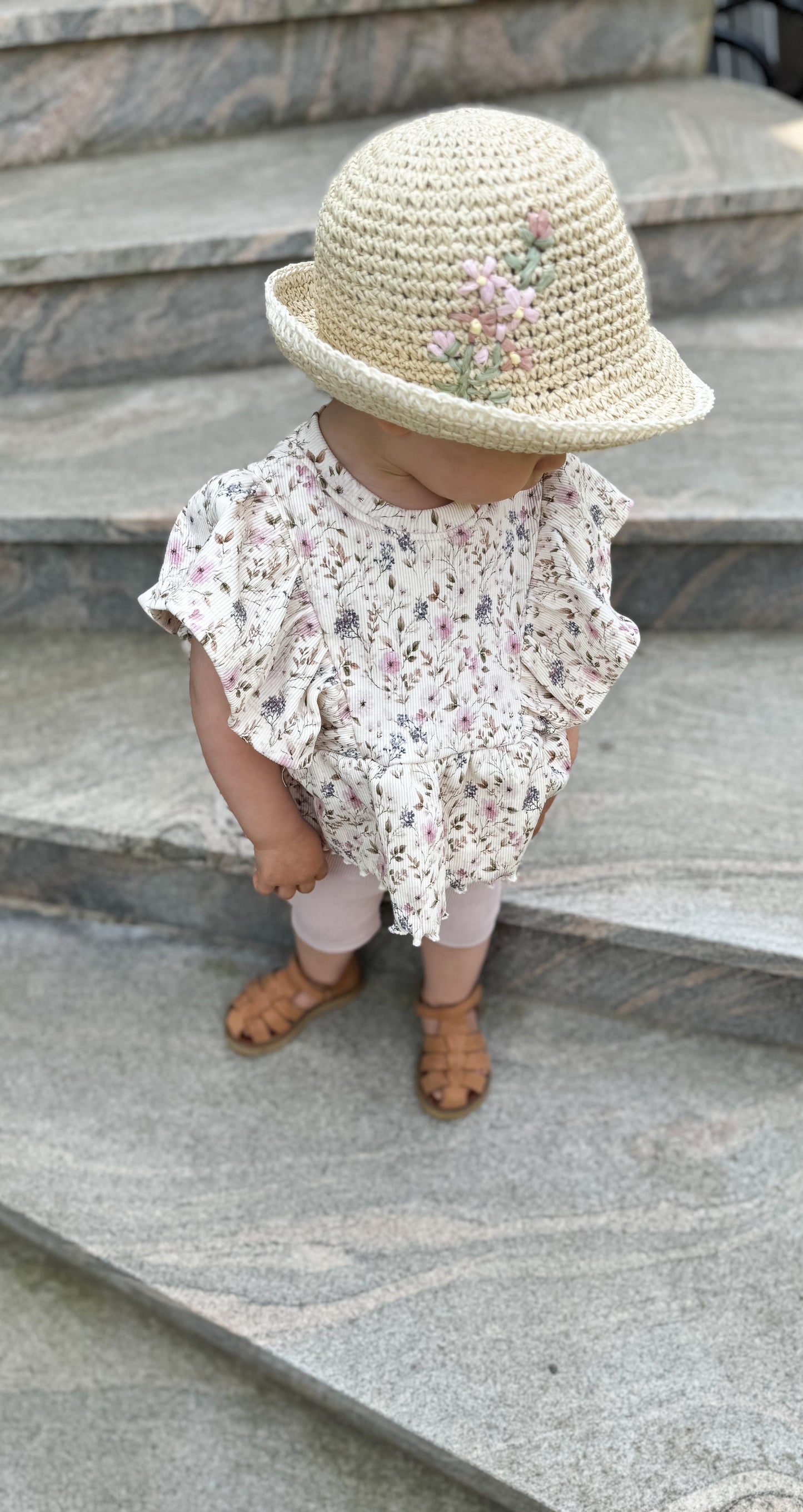 Botanical Flowers - Rib Jersey