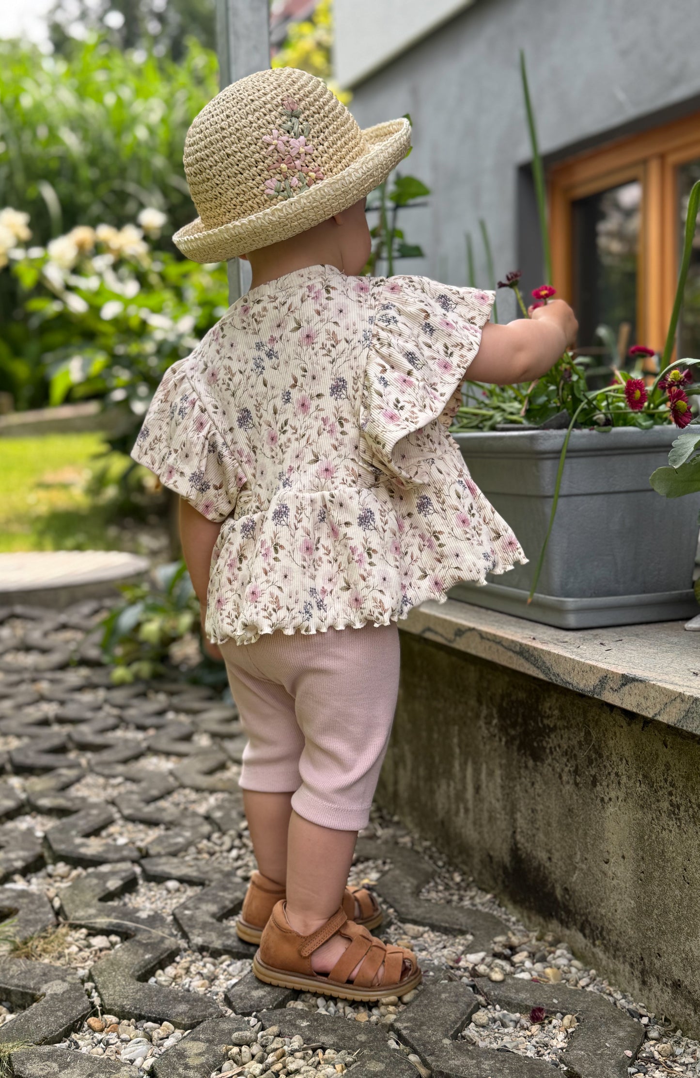 Botanical Flowers - Rib Jersey
