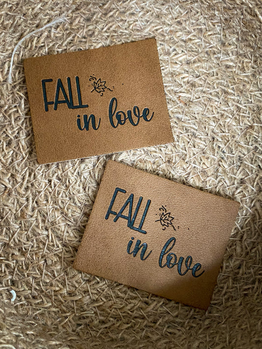Fall in Love - Kunstleder Label