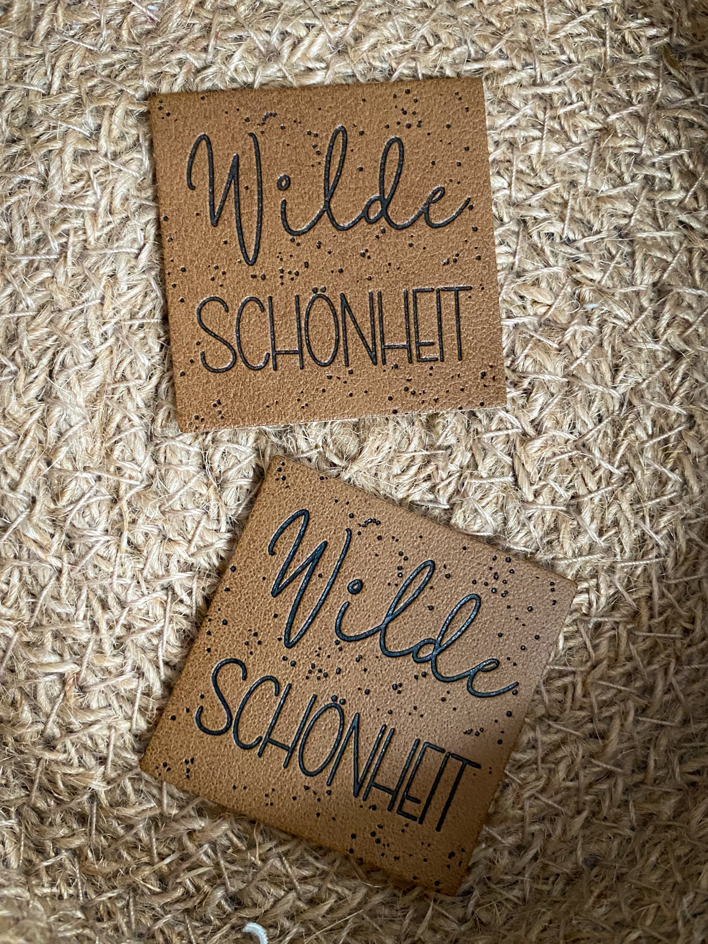 Wilde Schönheit - Kunstleder Label