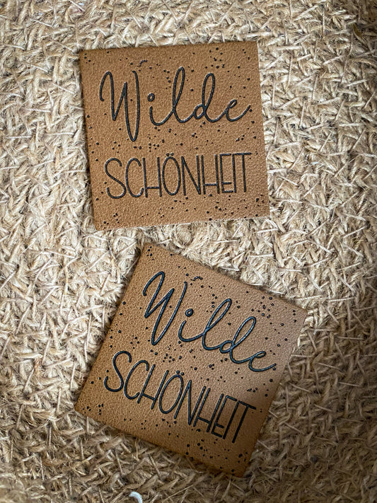 Wilde Schönheit - Kunstleder Label