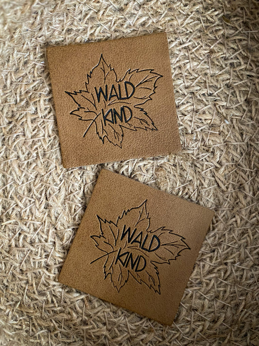 Wald Kind - Kunstleder Label