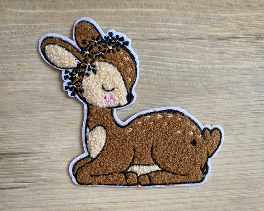 Reh Mädchen - Chenille Patch