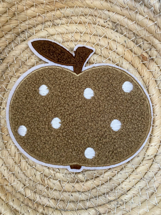Apfel mit Punkten - Chenille Patch