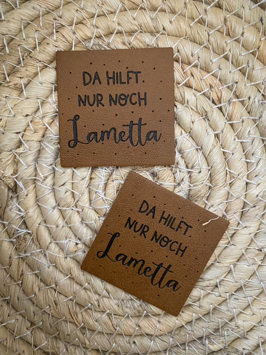 Da hilft nur noch Lametta - Kunstleder Label