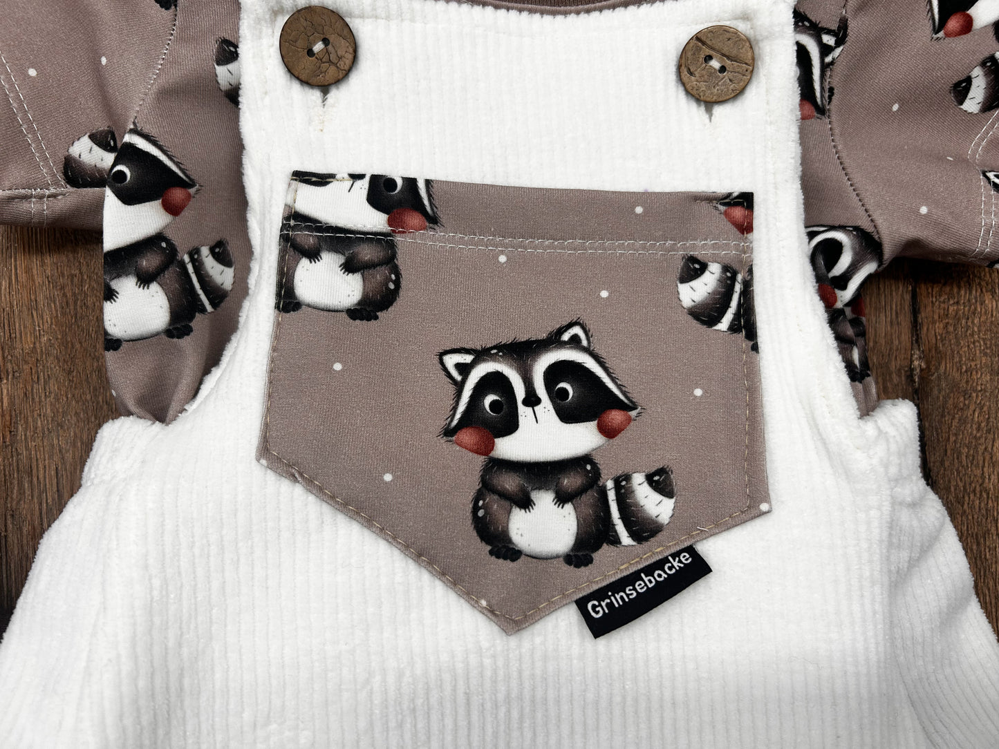 kleiner Waschbär mocca - Jersey