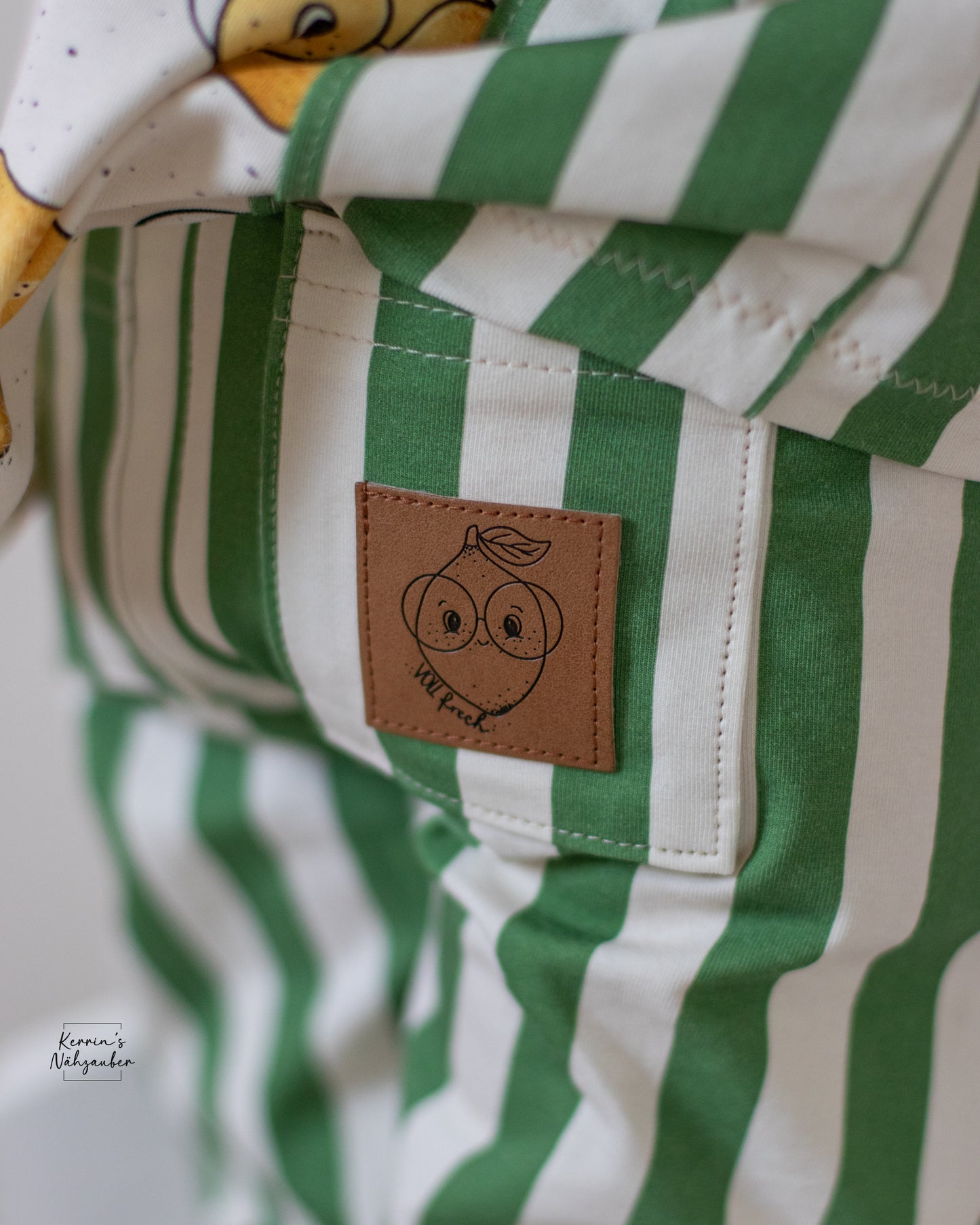 Smiling Lemon - Kunstleder Label