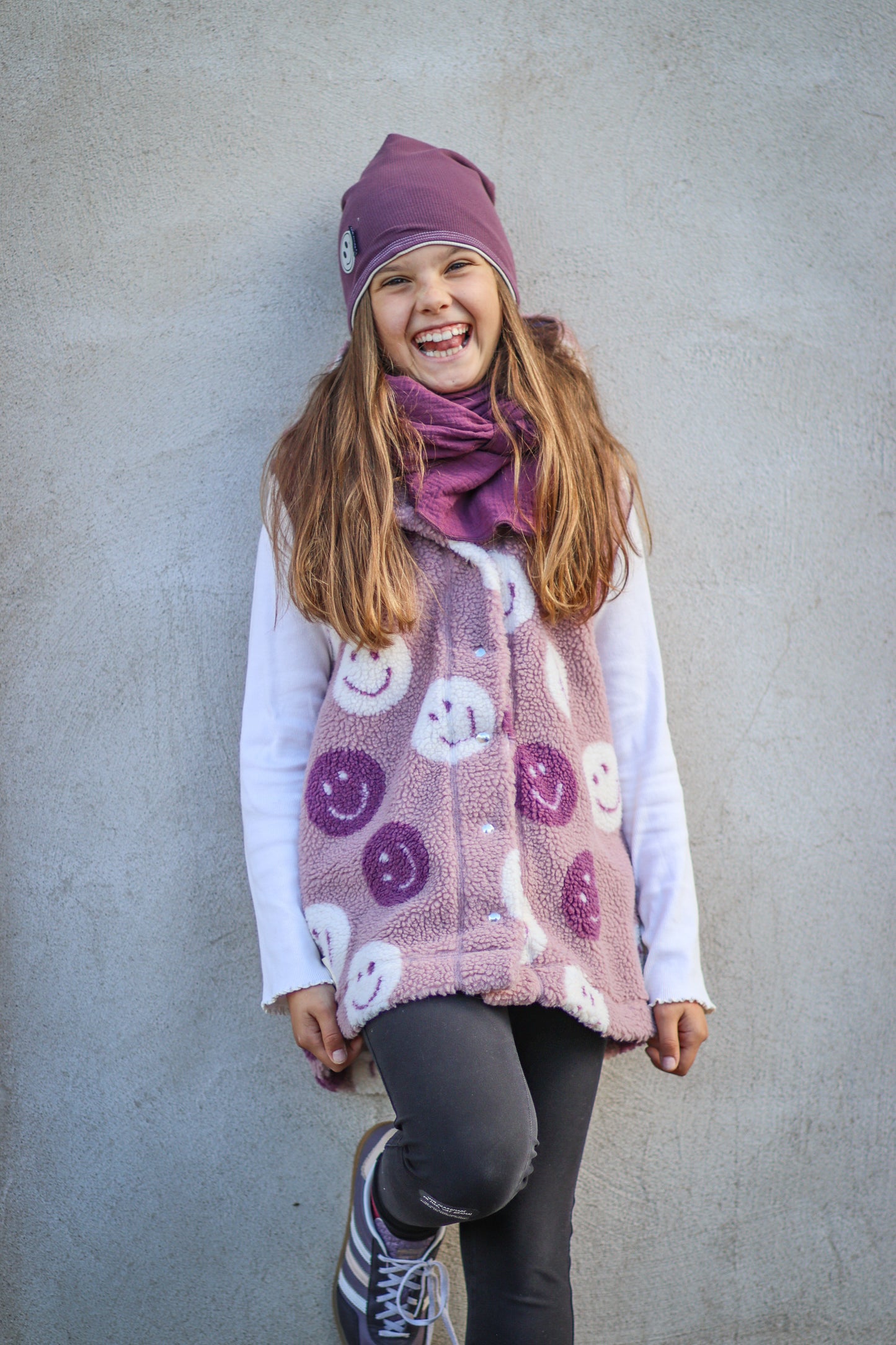 Teddy Smiley mauve