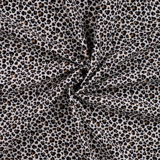 Fein Cord Leo Print sand