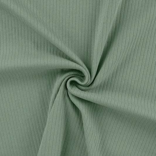Breit Rib Jersey dusty green