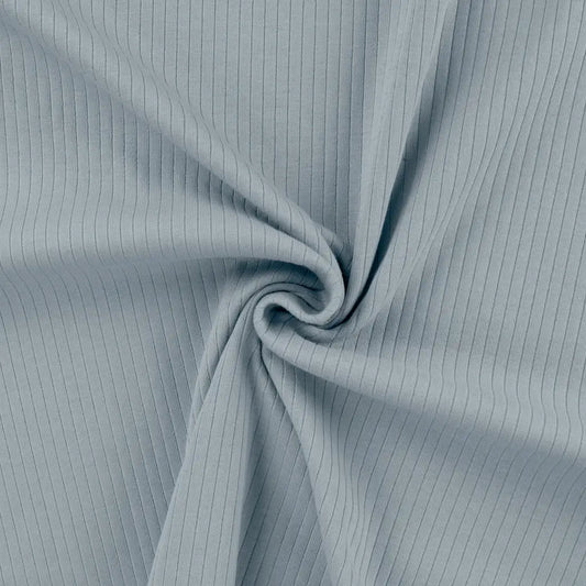Breit Rib Jersey dusty blue